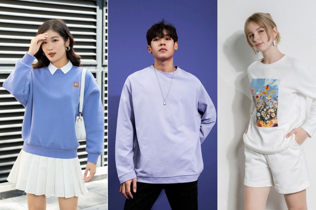 15 cách phối đồ với áo sweater nam nữ đẹp chuẩn style Hàn Quốc